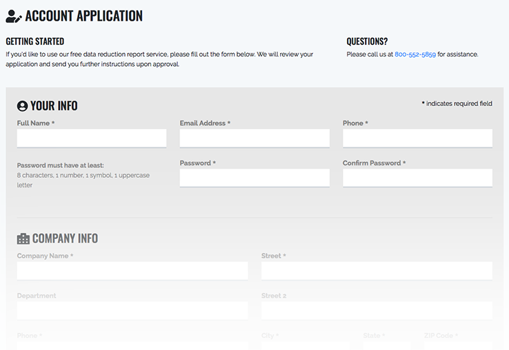 account application